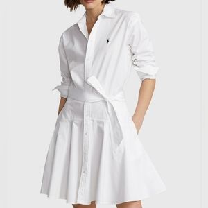 Polo ralph lauren white shirt dress